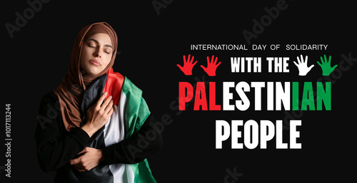 Young Muslim woman with Pal...