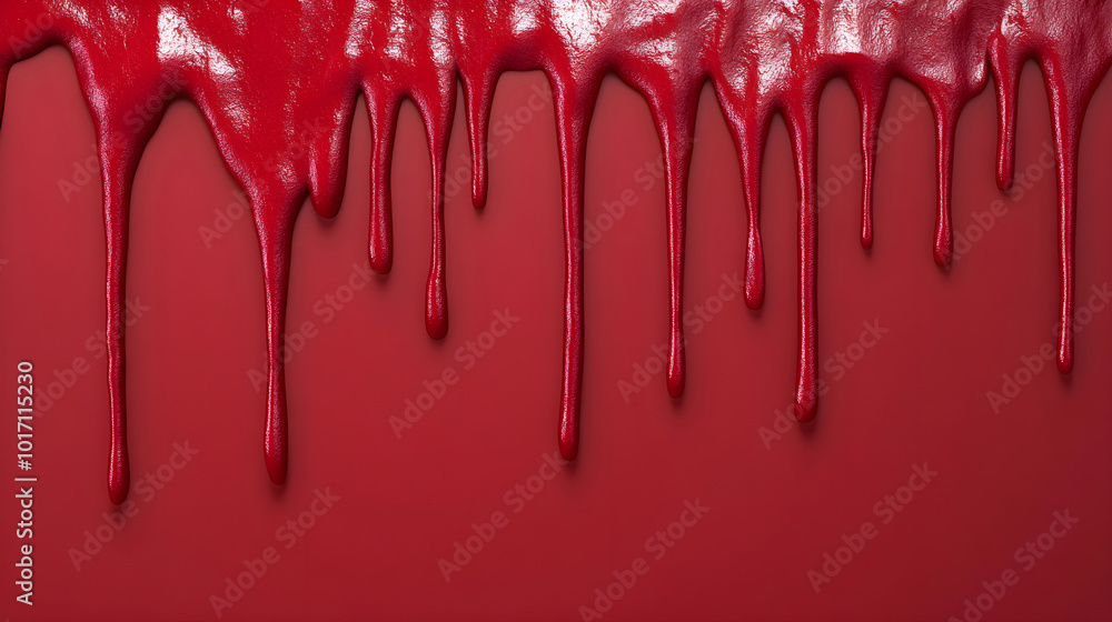 A dripping blood background forming thick lines flowing downward against a solid color A dripping blood background forming thick lines flowing downward against a solid color