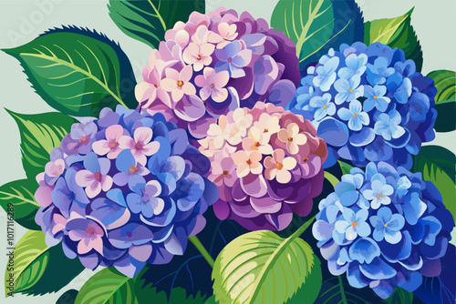 bouquet of hydrangea flowers