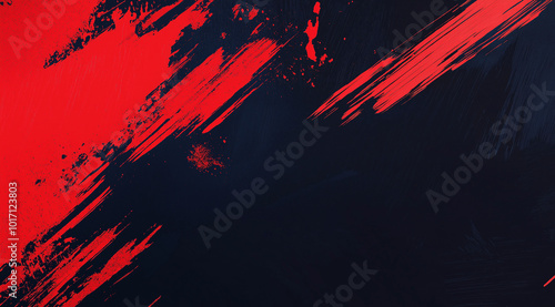 Black and red gradient background, with brush strokes on the left side of the screen. The red color is more saturated than the black. It looks like something has been painted onto the canvas.