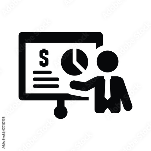 Sales presentation icon