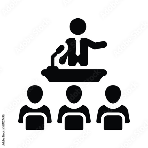 Business meeting icon