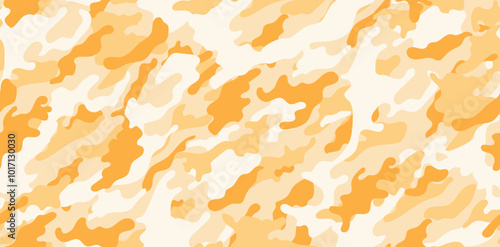 Yellow camouflage pattern for army. Trendy camouflage military pattern, seamless texture for fashion design	