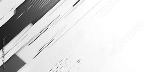 Abstract elegant White and gray background with diagonal lines for a modern design vector presentation template or business technology concept. AI generation.