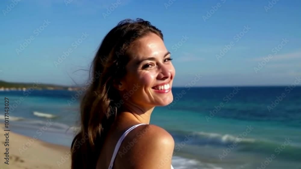 Captivating Video of Joyful Beach Moments with Laughter and Fun in the Sun