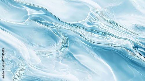 A serene, abstract depiction of gentle blue water waves, creating a calming and fluid texture.