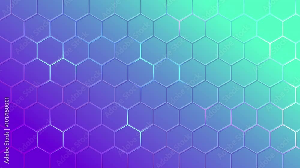 Multicolored hexagons with neon glow. Turquoise purple geometric empty template. Fluorescent hexagon background. Honeycomb gradient background. Fresh gamer patter. Opening screensaver. Multicolored hexagons with neon glow. Turquoise purple geometric empty template. Fluorescent hexagon background. Honeycomb gradient background. Fresh gamer patter. Opening screensaver.