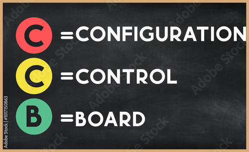 Web CCB Cardiopulmonary Resuscitation - lifesaving technique that's useful in many emergencies, acronym text on blackboard	