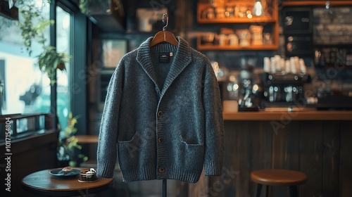 Wallpaper Mural woolen jacket on a hanger  Torontodigital.ca