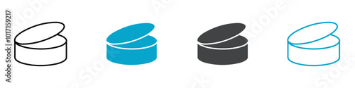 tin can icon Vector outline sign