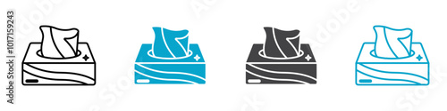 tissue icon Vector outline sign