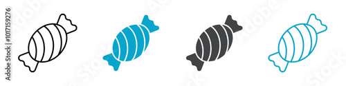 toffee icon Vector outline sign