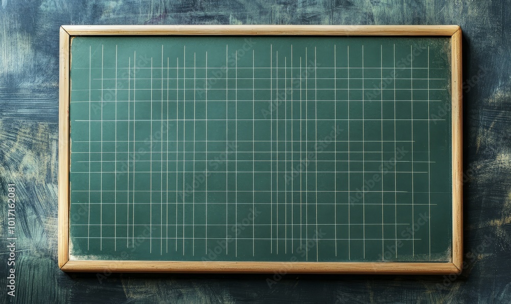 Green graph paper on dark gray magnet board Green graph paper on dark gray magnet board