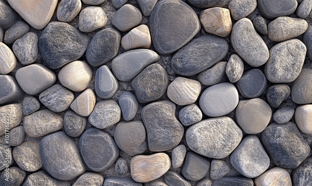 Grey Pebbles Texture, Natural Stone Background Grey Pebbles Texture, Natural Stone Background
