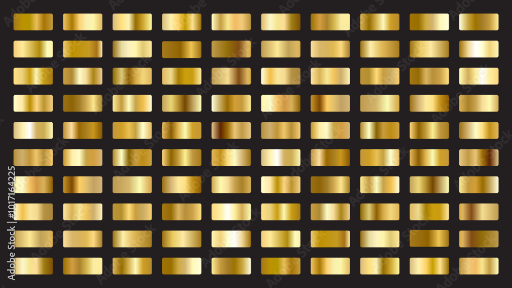 gold gradient set, gold metal, gold vector, gold palette, golden color gold gradient set, gold metal, gold vector, gold palette, golden color