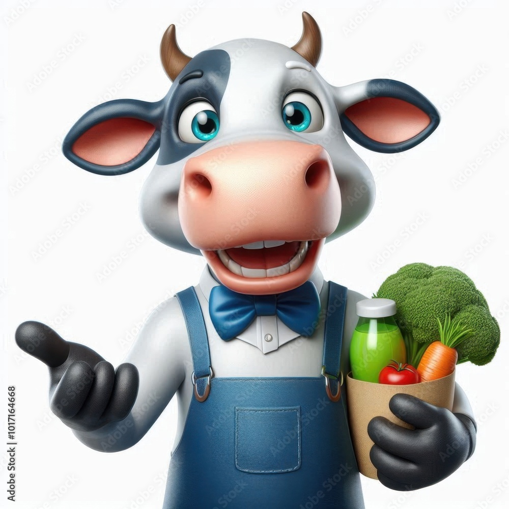 cow isolated on white background cow isolated on white background