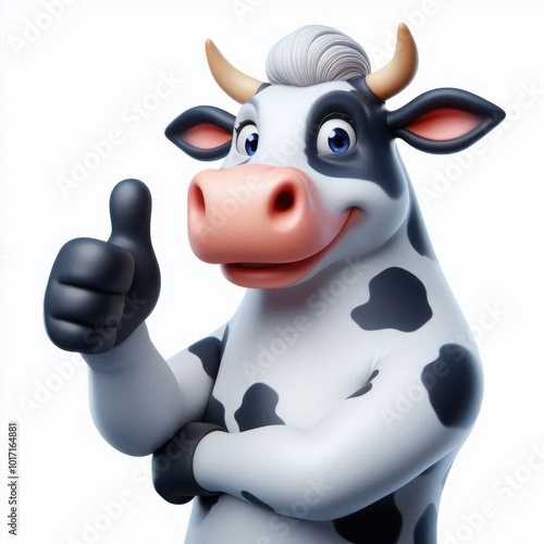 cow isolated on white background