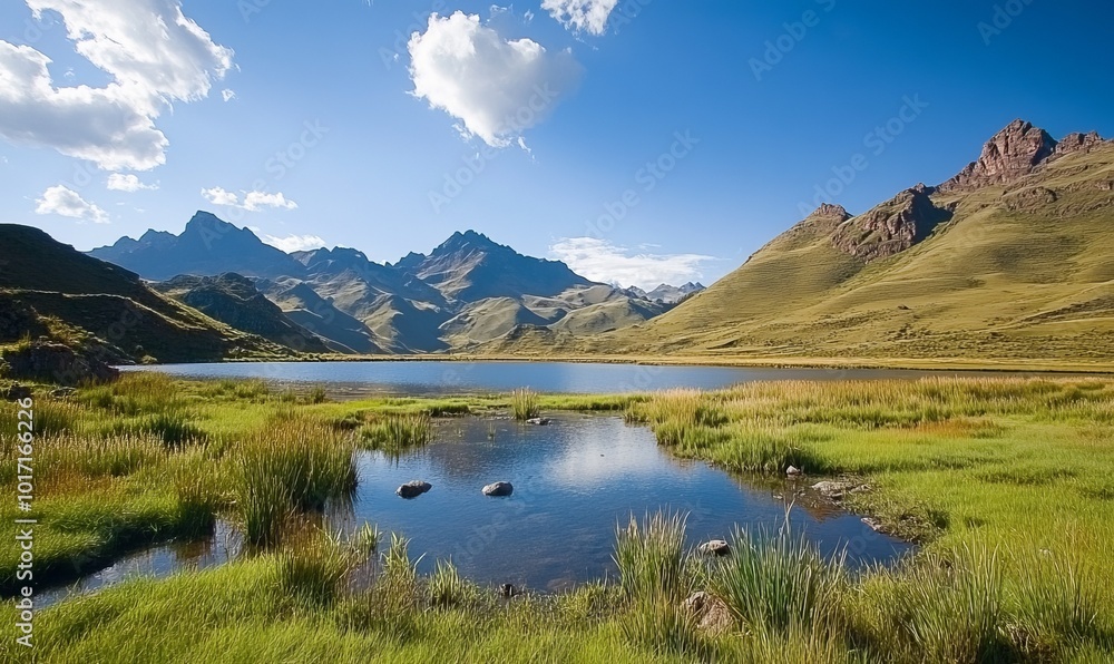 Wild Andean landscape Wild Andean landscape