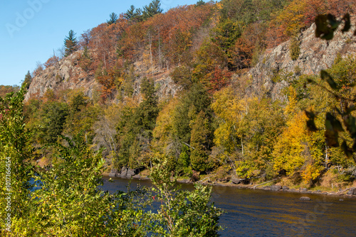 Photos The bluffs of Michigan across the Menominee River in Niagara, Wisconsin