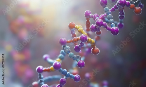 Nucleosome structure, illustration photo