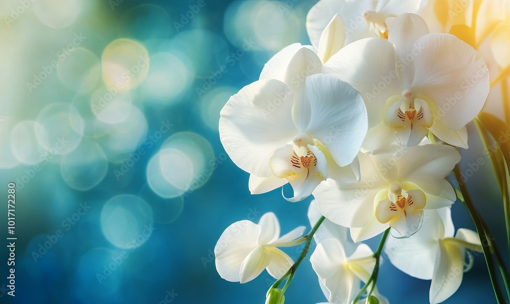 White orchid flower White orchid flower