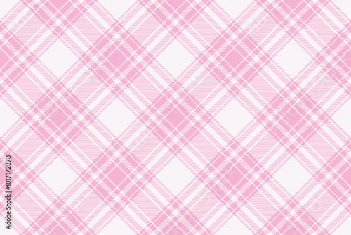 Tartan plaid background, diagonal check seamless pattern. Vector fabric texture for textile print, wrapping paper, gift card, wallpaper.