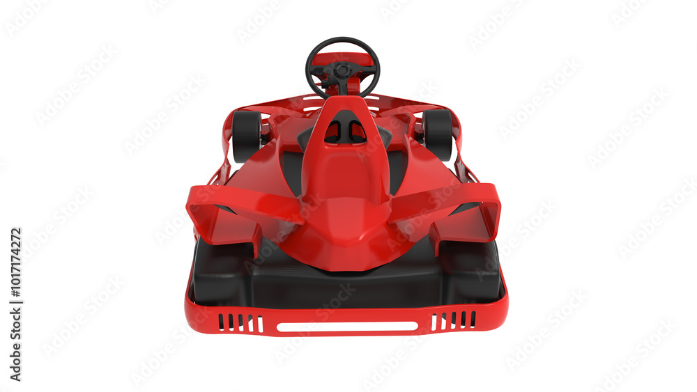 red racing cart isolated on transparent background red racing cart isolated on transparent background