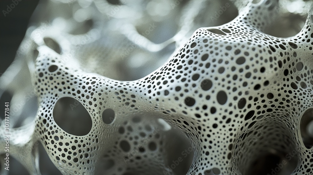 Abstract Geometric Pattern - Close-up of a Cellular Structure Abstract Geometric Pattern - Close-up of a Cellular Structure