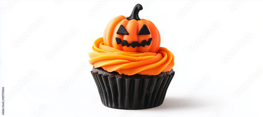 cupcake halloween sytle. white background cupcake halloween sytle. white background