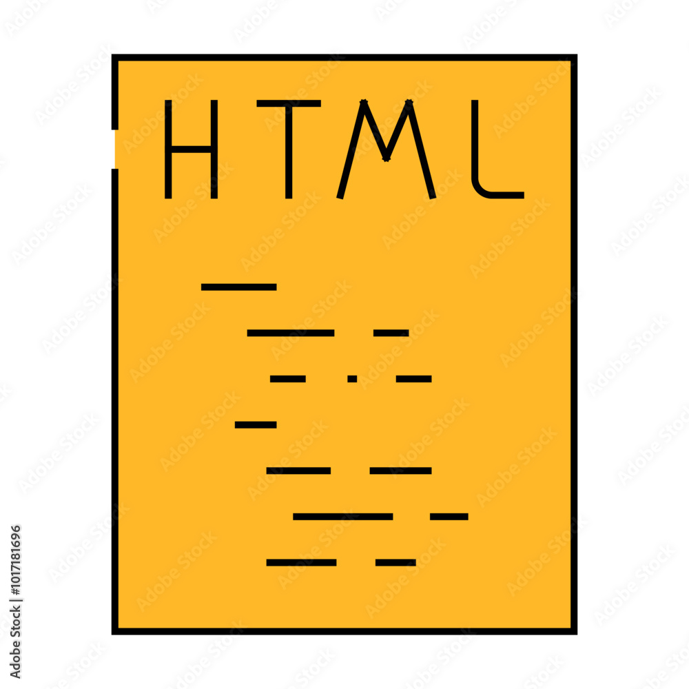 html file format document line icon vector. html file format document sign. isolated symbol illustration html file format document line icon vector. html file format document sign. isolated symbol illustration