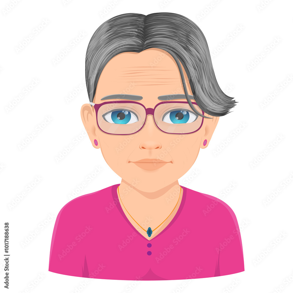 Portrait of beautiful well-groomed old woman Portrait of beautiful well-groomed old woman