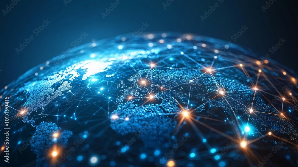 A Digital Representation of Earth with Interconnected Nodes A Digital Representation of Earth with Interconnected Nodes