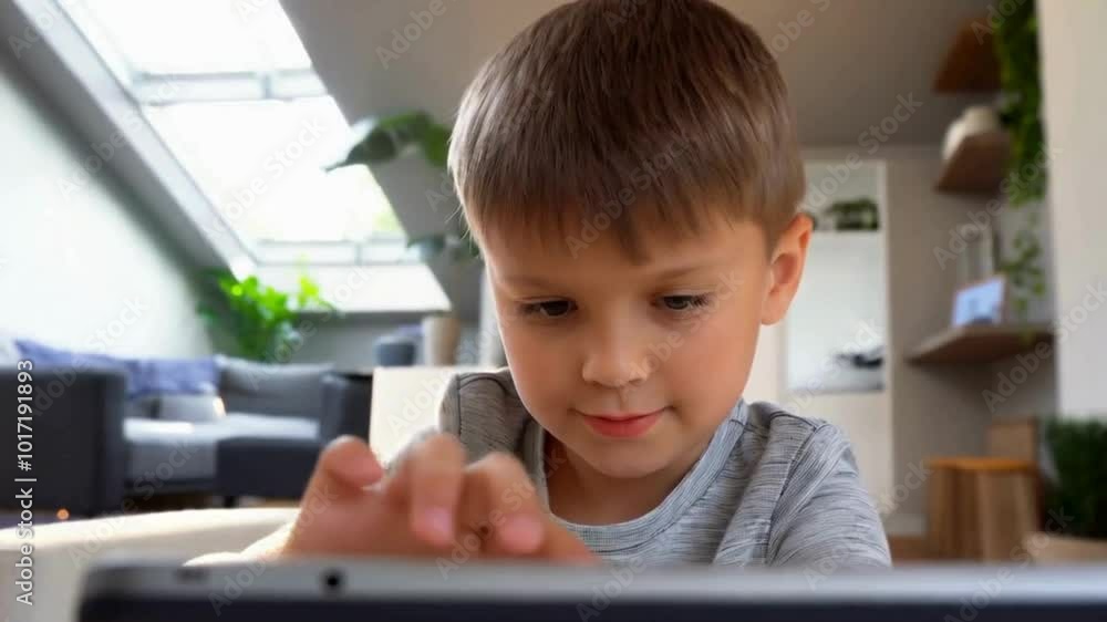 A little youngster at a table using a tablet A charming and lifelike picture of a little child seated at a table with his hands gripping a tablet. A little youngster at a table using a tablet A charming and lifelike picture of a little child seated at a table with his hands gripping a tablet.