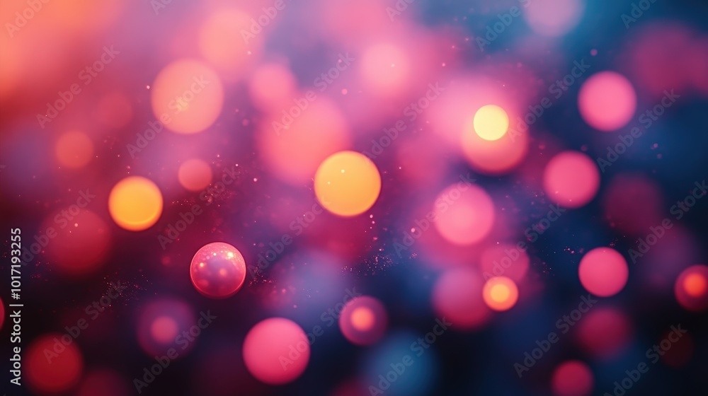 Abstract Bokeh Light Effect In Warm Pink And Orange Tones With Soft Glow And Blurred Background Abstract Bokeh Light Effect In Warm Pink And Orange Tones With Soft Glow And Blurred Background