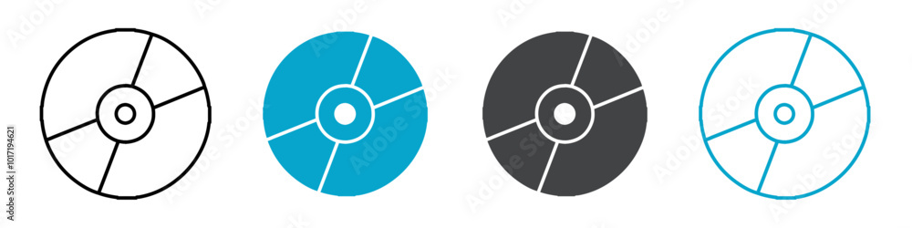 vinyl record icon Simple vector set isolated vinyl record icon Simple vector set isolated