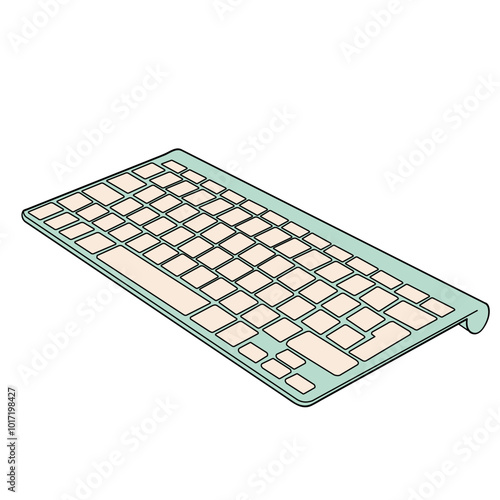 keyboard isolated on white