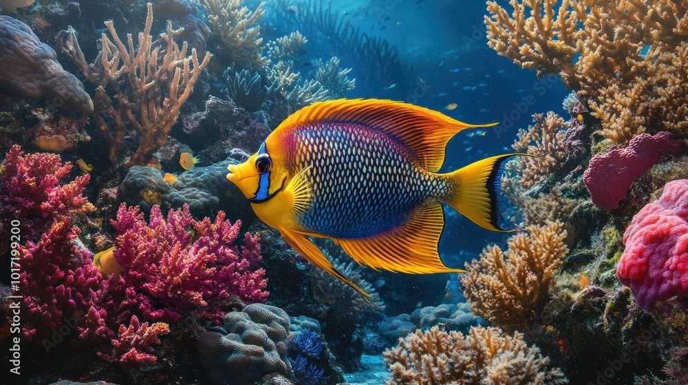 Obraz premium Vibrant Reef Fish