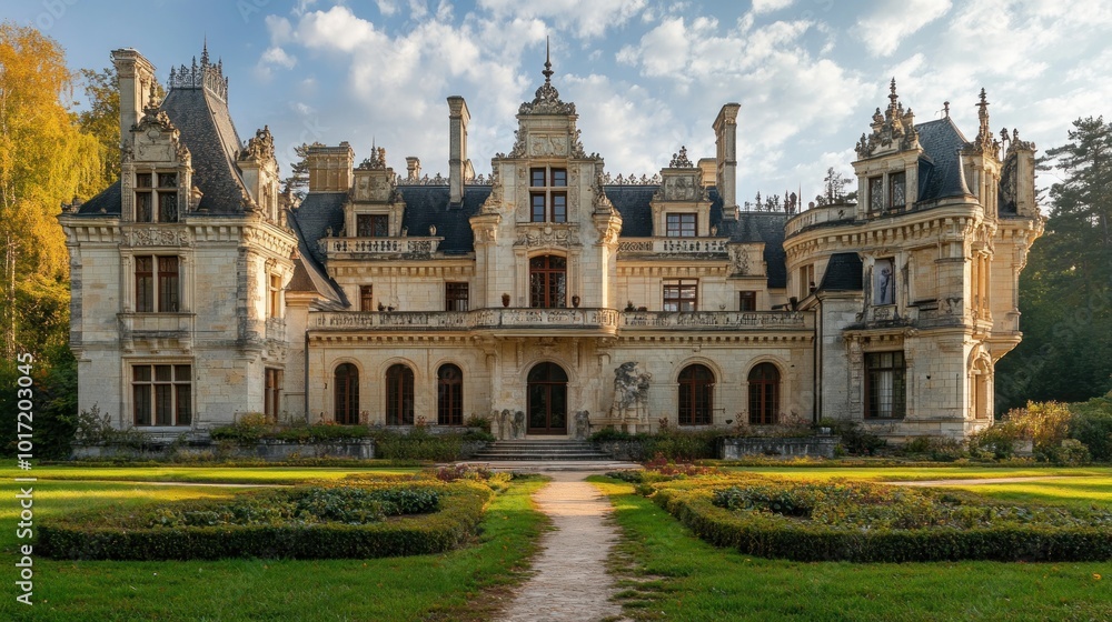 French Chateau with Garden French Chateau with Garden