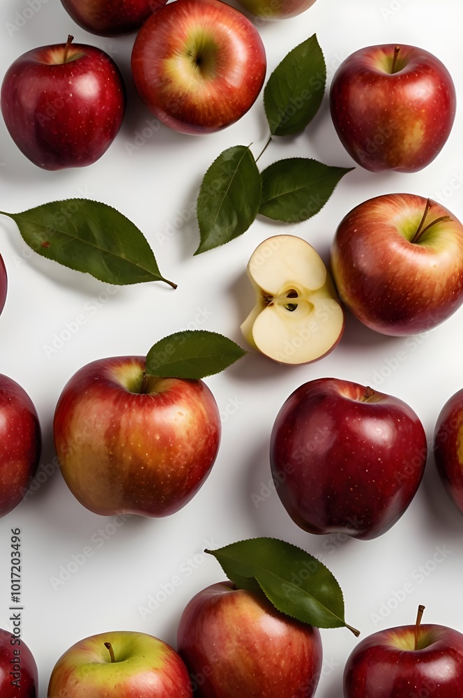 Apple with white background Apple with white background