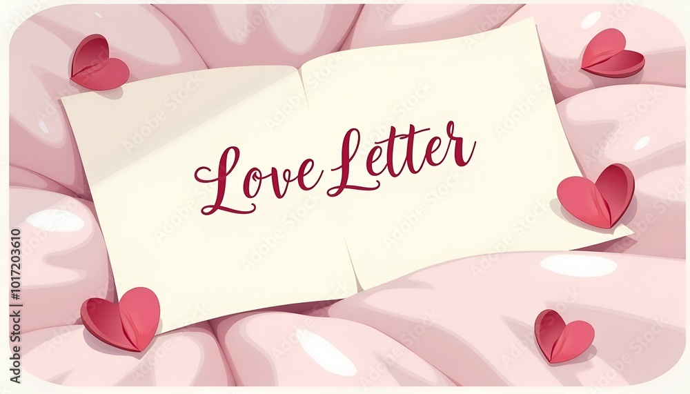 custom made wallpaper toronto digitalWatercolor Cute Love Note