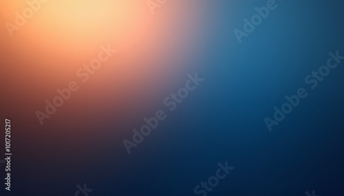 Soft gradient background with warm orange and cool blue tones for minimalist design and subtle effects