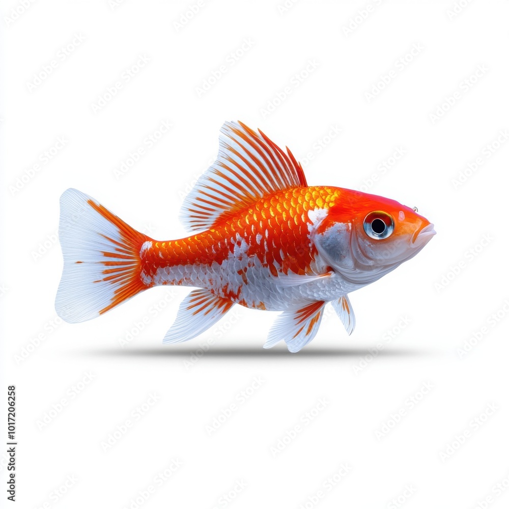 Beautiful Fish on White Background Beautiful Fish on White Background