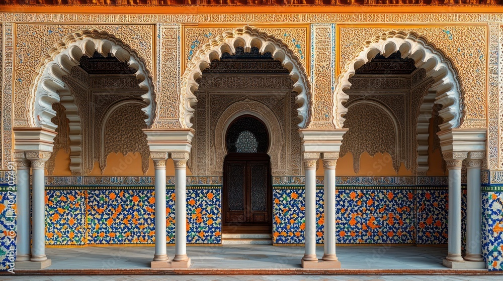 Obraz premium Moorish Arches & Intricate Tilework