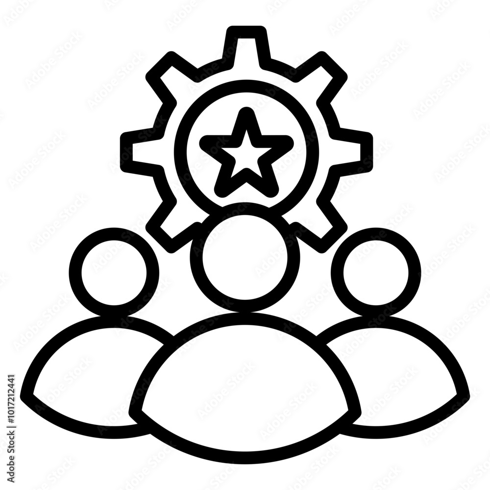 Leadership Outline Icon