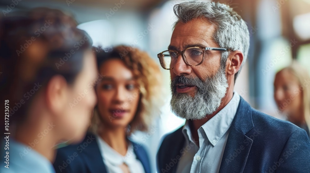 A smart creative leadership executive is working with his colleague teamwork at her office workspace. A smart creative leadership executive is working with his colleague teamwork at her office workspace.