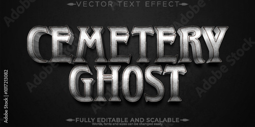 Halloween monster text effect, editable horror and scary text style