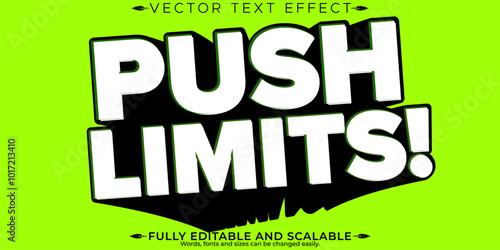 Sport text effect, editable stylish and gym text style