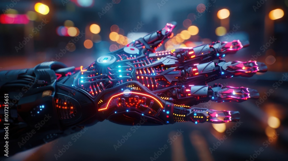AI-powered health monitoring wearables in use, futuristic, cyberpunk, neon lights, highly detailed, advanced technology AI-powered health monitoring wearables in use, futuristic, cyberpunk, neon lights, highly detailed, advanced technology