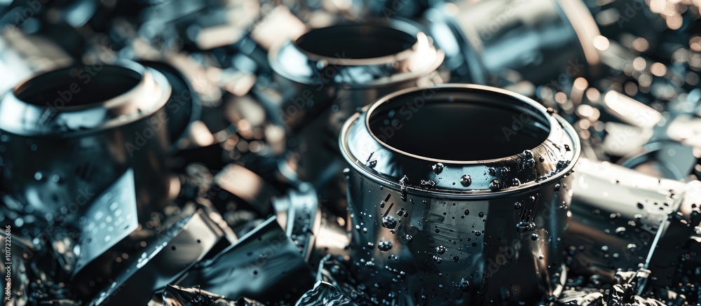 Obraz premium Metal Waste Recycling Industrial Theme