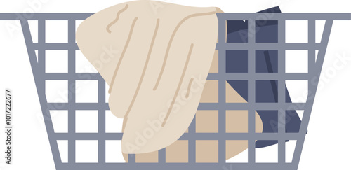 Basket With Clothes